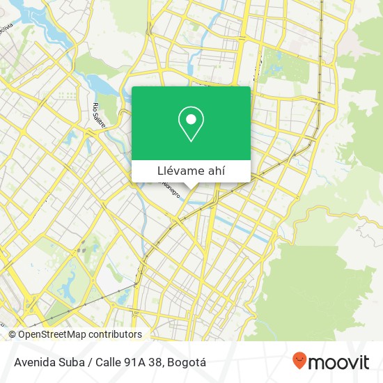 Mapa de Avenida Suba / Calle 91A 38