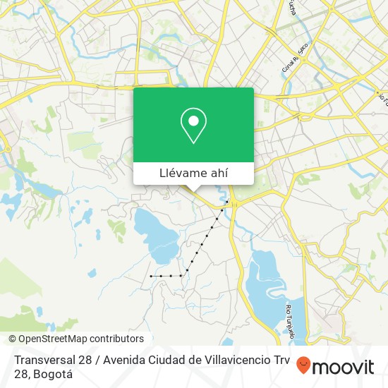 Mapa de Transversal 28 / Avenida Ciudad de Villavicencio Trv 28