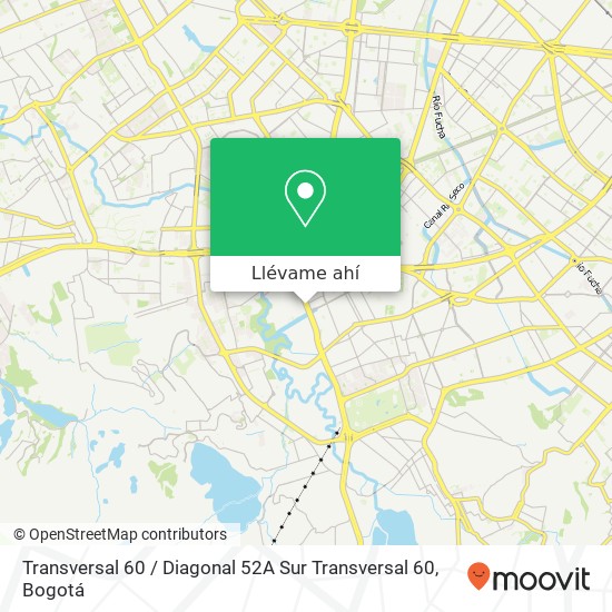 Mapa de Transversal 60 / Diagonal 52A Sur Transversal 60