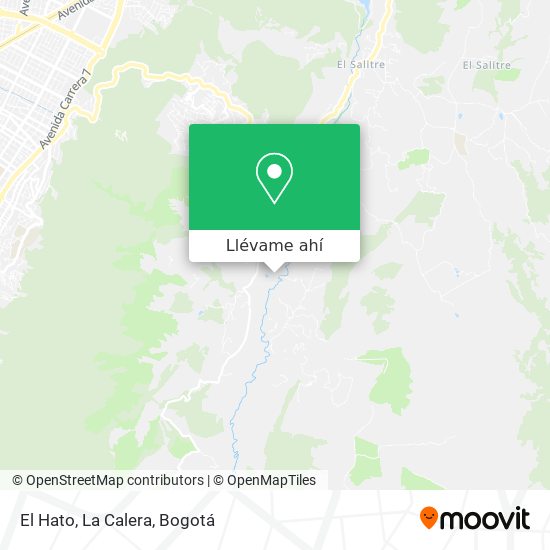 Mapa de El Hato, La Calera
