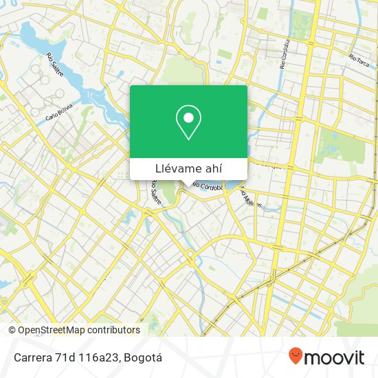 Mapa de Carrera 71d 116a23