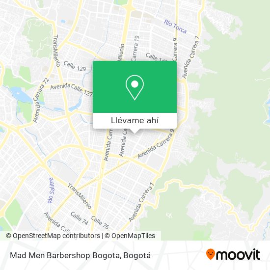 Mapa de Mad Men Barbershop Bogota