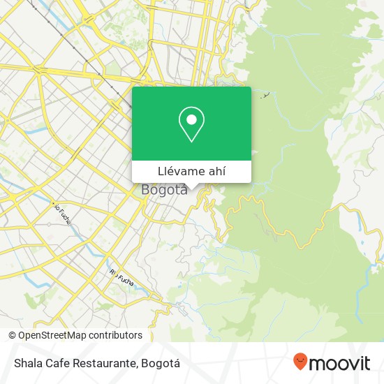 Mapa de Shala Cafe Restaurante