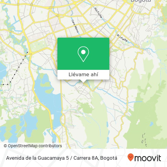 Mapa de Avenida de la Guacamaya 5 / Carrera 8A
