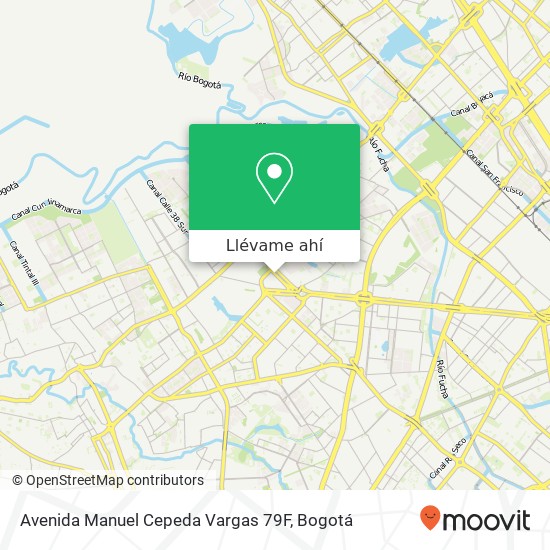 Mapa de Avenida Manuel Cepeda Vargas 79F