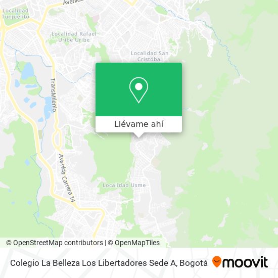 Mapa de Colegio La Belleza Los Libertadores Sede A