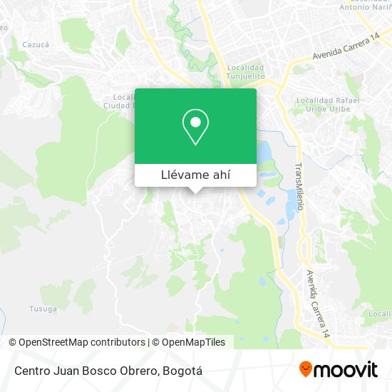 Mapa de Centro Juan Bosco Obrero