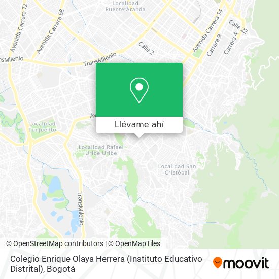Mapa de Colegio Enrique Olaya Herrera (Instituto Educativo Distrital)