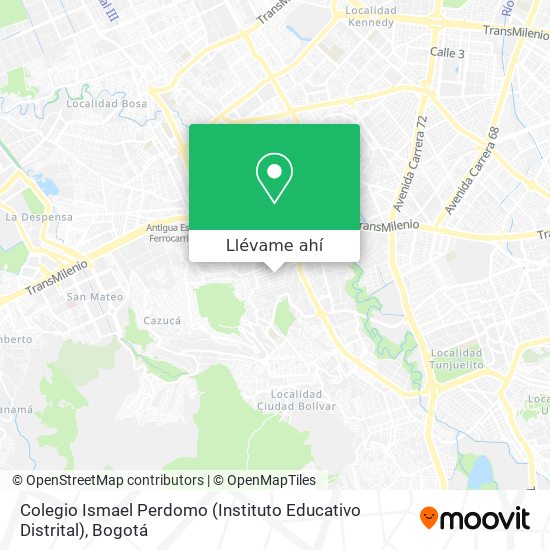 Mapa de Colegio Ismael Perdomo (Instituto Educativo Distrital)