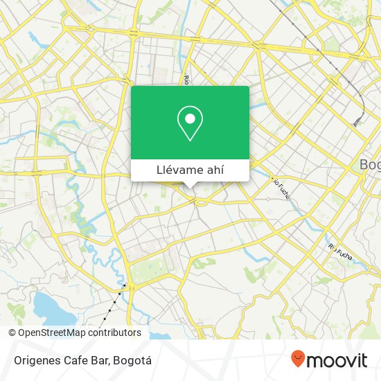 Mapa de Origenes Cafe Bar