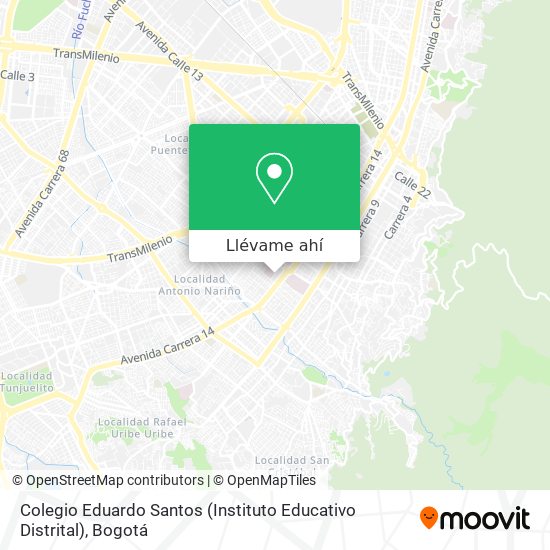 Mapa de Colegio Eduardo Santos (Instituto Educativo Distrital)