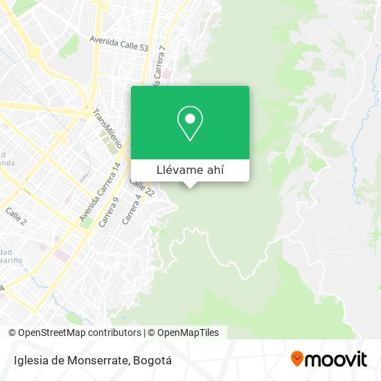 Mapa de Iglesia de Monserrate