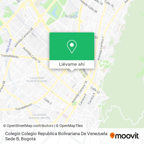Mapa de Colegio Colegio Republica Bolivariana De Venezuela Sede B