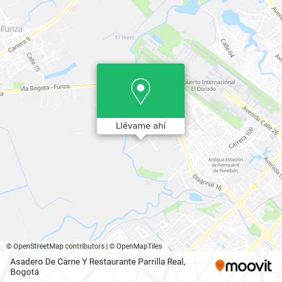 Mapa de Asadero De Carne Y Restaurante Parrilla Real