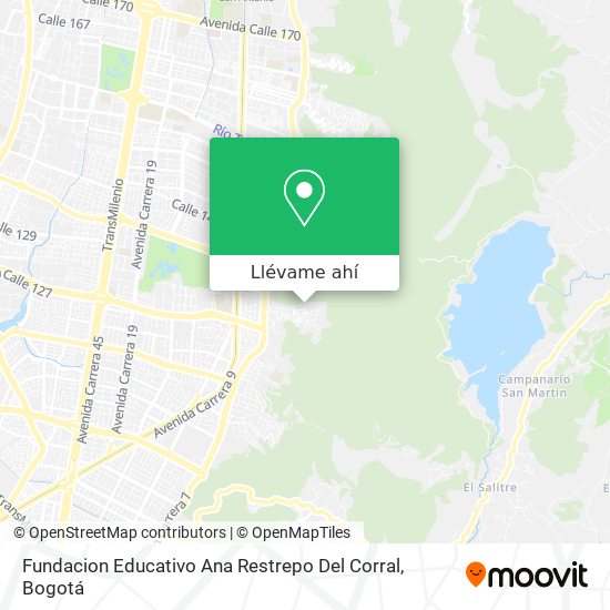 Mapa de Fundacion Educativo Ana Restrepo Del Corral