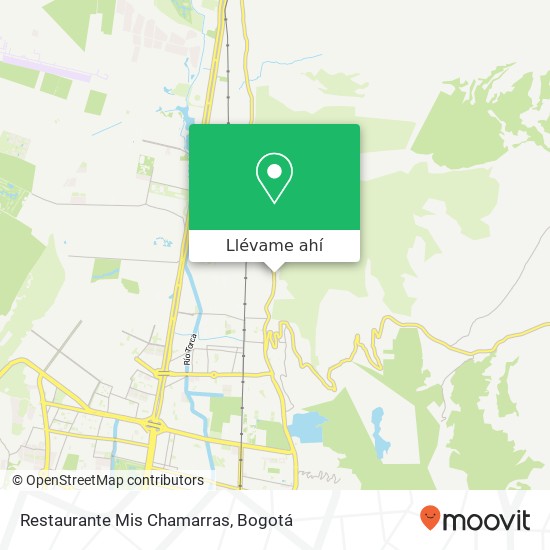 Mapa de Restaurante Mis Chamarras