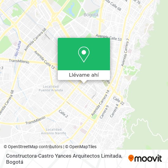 Mapa de Constructora-Castro Yances Arquitectos Limitada