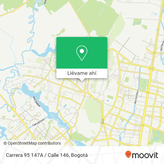 Mapa de Carrera 95 147A / Calle 146