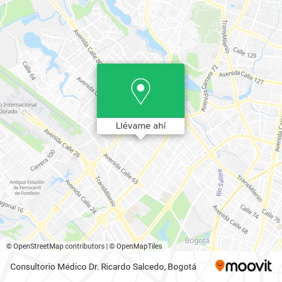 Mapa de Consultorio Médico Dr. Ricardo Salcedo