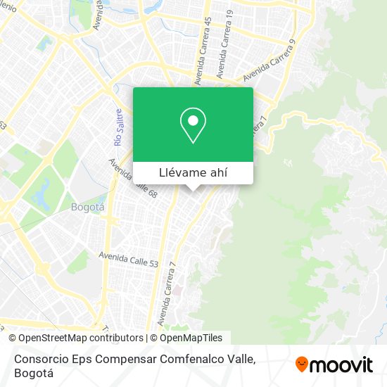 Mapa de Consorcio Eps Compensar Comfenalco Valle