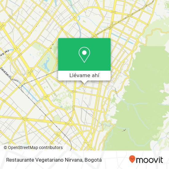 Mapa de Restaurante Vegetariano Nirvana