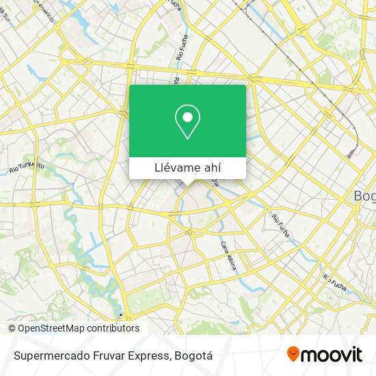 Mapa de Supermercado Fruvar Express