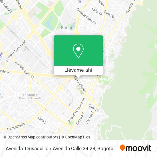 Mapa de Avenida Teusaquillo / Avenida Calle 34 28