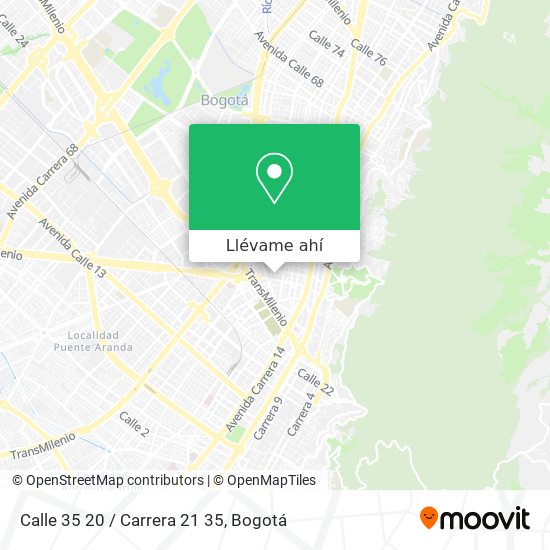 Mapa de Calle 35 20 / Carrera 21 35