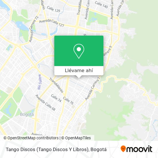 Mapa de Tango Discos (Tango Discos Y Libros)