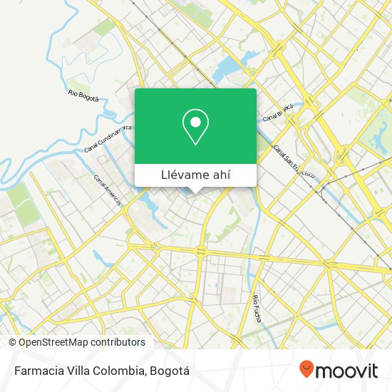 Mapa de Farmacia Villa Colombia