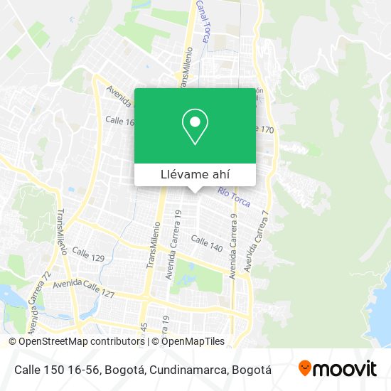 Mapa de Calle 150 16-56, Bogotá, Cundinamarca