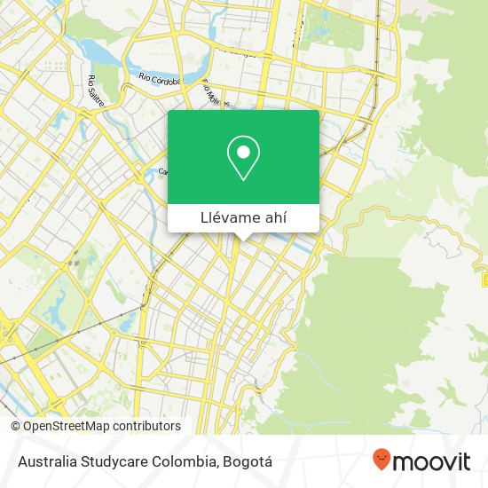 Mapa de Australia Studycare Colombia