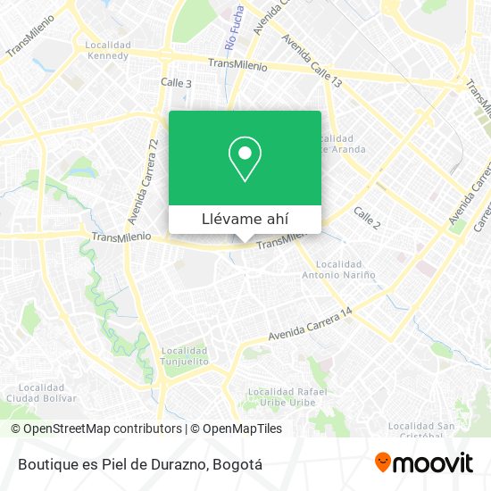 Mapa de Boutique es Piel de Durazno