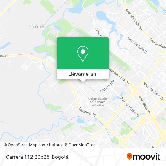 Mapa de Carrera 112 20b25