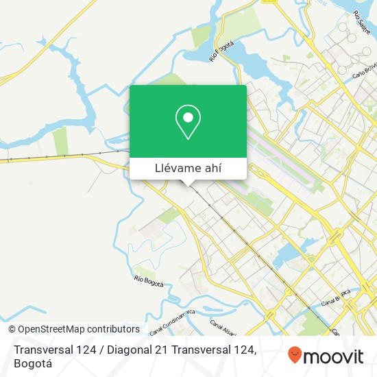 Mapa de Transversal 124 / Diagonal 21 Transversal 124