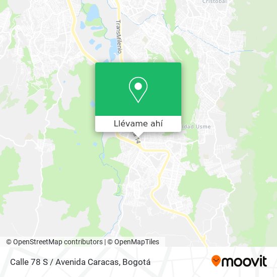 Mapa de Calle 78 S / Avenida Caracas