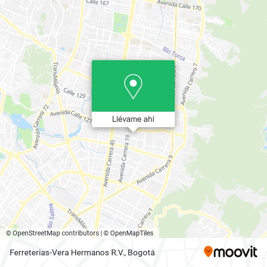 Mapa de Ferreterias-Vera Hermanos R.V.