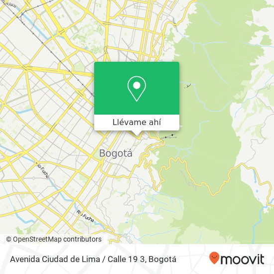 Mapa de Avenida Ciudad de Lima / Calle 19 3