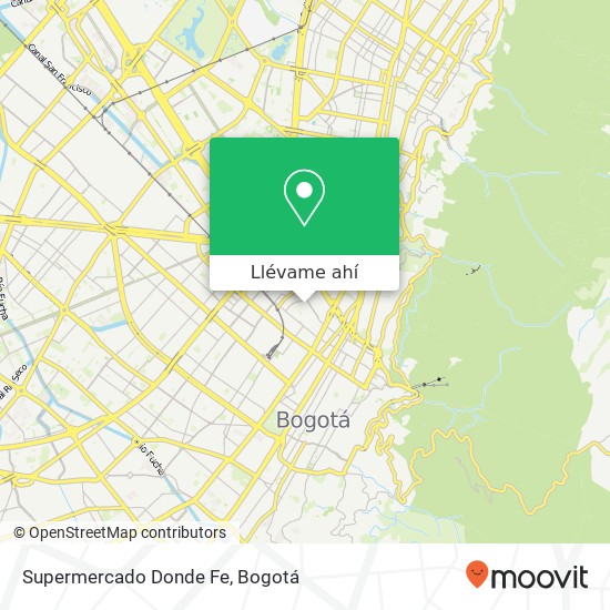 Mapa de Supermercado Donde Fe