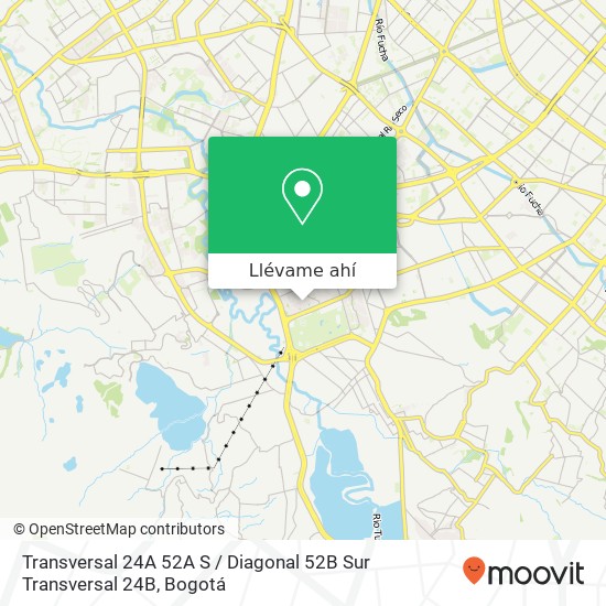 Mapa de Transversal 24A 52A S / Diagonal 52B Sur Transversal 24B