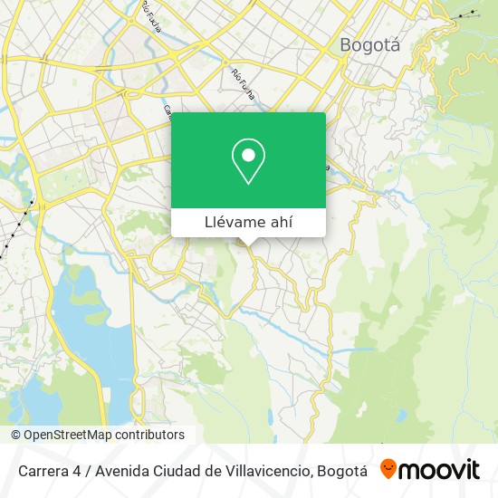 Mapa de Carrera 4 / Avenida Ciudad de Villavicencio