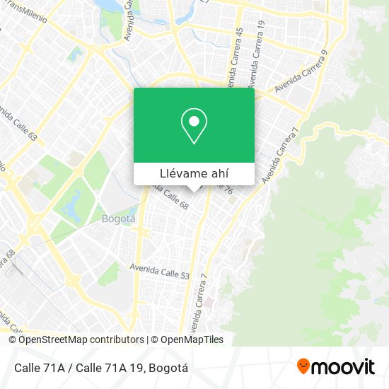 Mapa de Calle 71A / Calle 71A 19