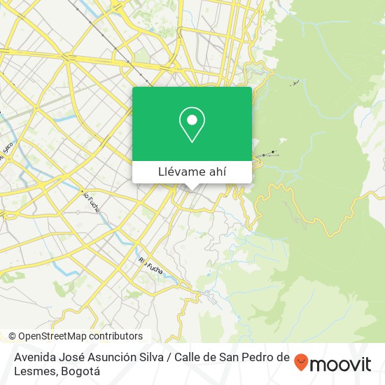 Mapa de Avenida José Asunción Silva / Calle de San Pedro de Lesmes