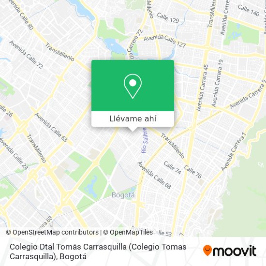 Mapa de Colegio Dtal Tomás Carrasquilla (Colegio Tomas Carrasquilla)