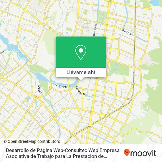 Mapa de Desarrollo de Página Web-Consultec Web Empresa Asociativa de Trabajo para La Prestacion de Consulto