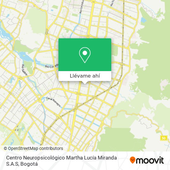 Mapa de Centro Neuropsicológico Martha Lucía Miranda S.A.S