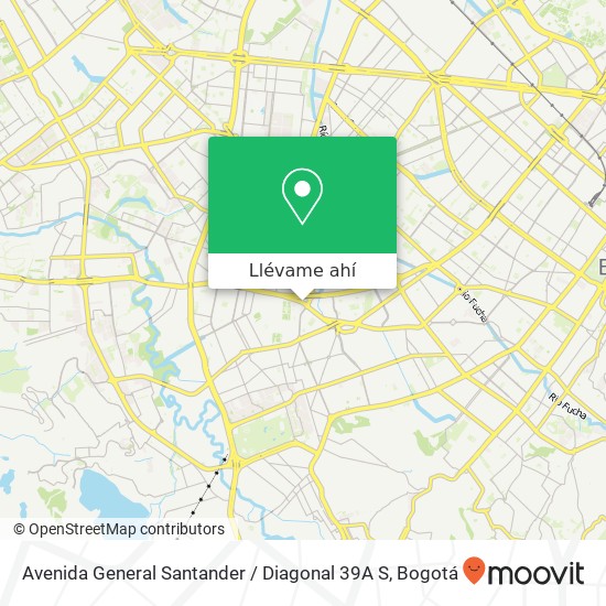 Mapa de Avenida General Santander / Diagonal 39A S