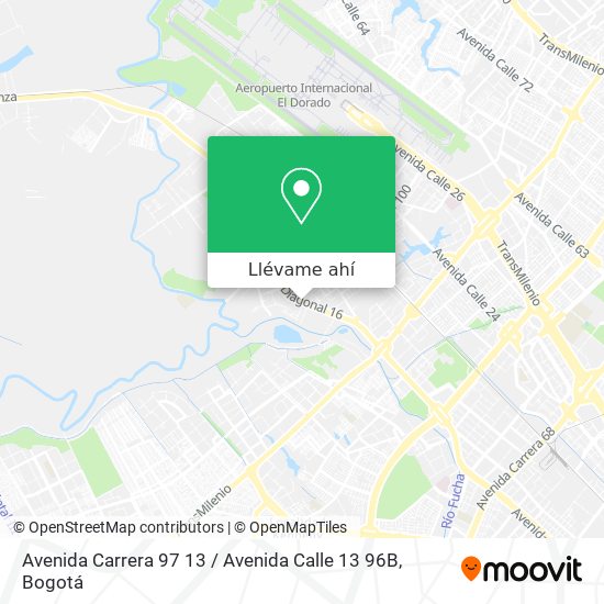 Mapa de Avenida Carrera 97 13 / Avenida Calle 13 96B