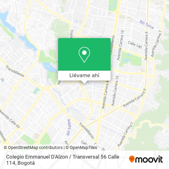 Mapa de Colegio Emmanuel D'Alzon / Transversal 56 Calle 114