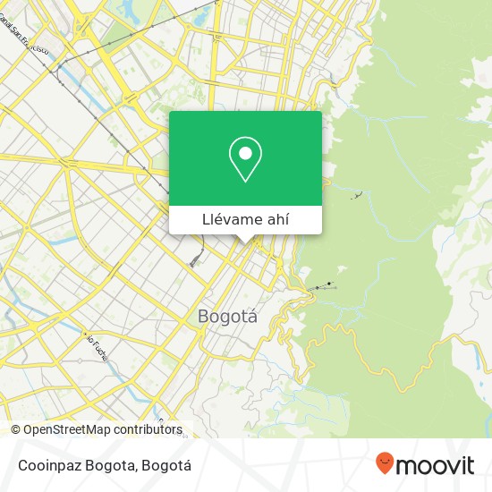 Mapa de Cooinpaz Bogota